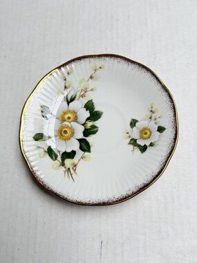 Vintage Rosina China Co Ltd Queen's Fine Bone China Saucer Plate Made In England